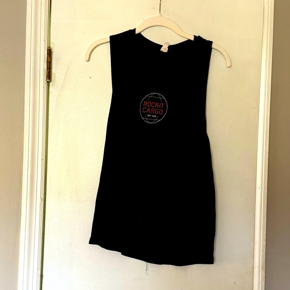 Black Sleeveless Top with Rock It Logo!